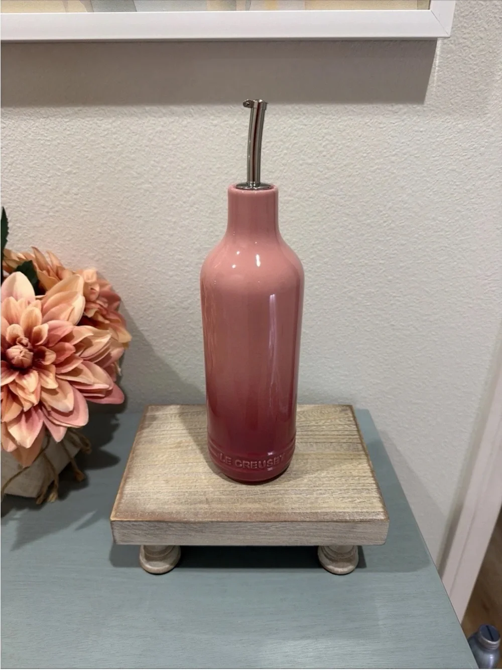 Le Creuset Stoneware Signature Oil Cruet 600ml- Rose Quartz New